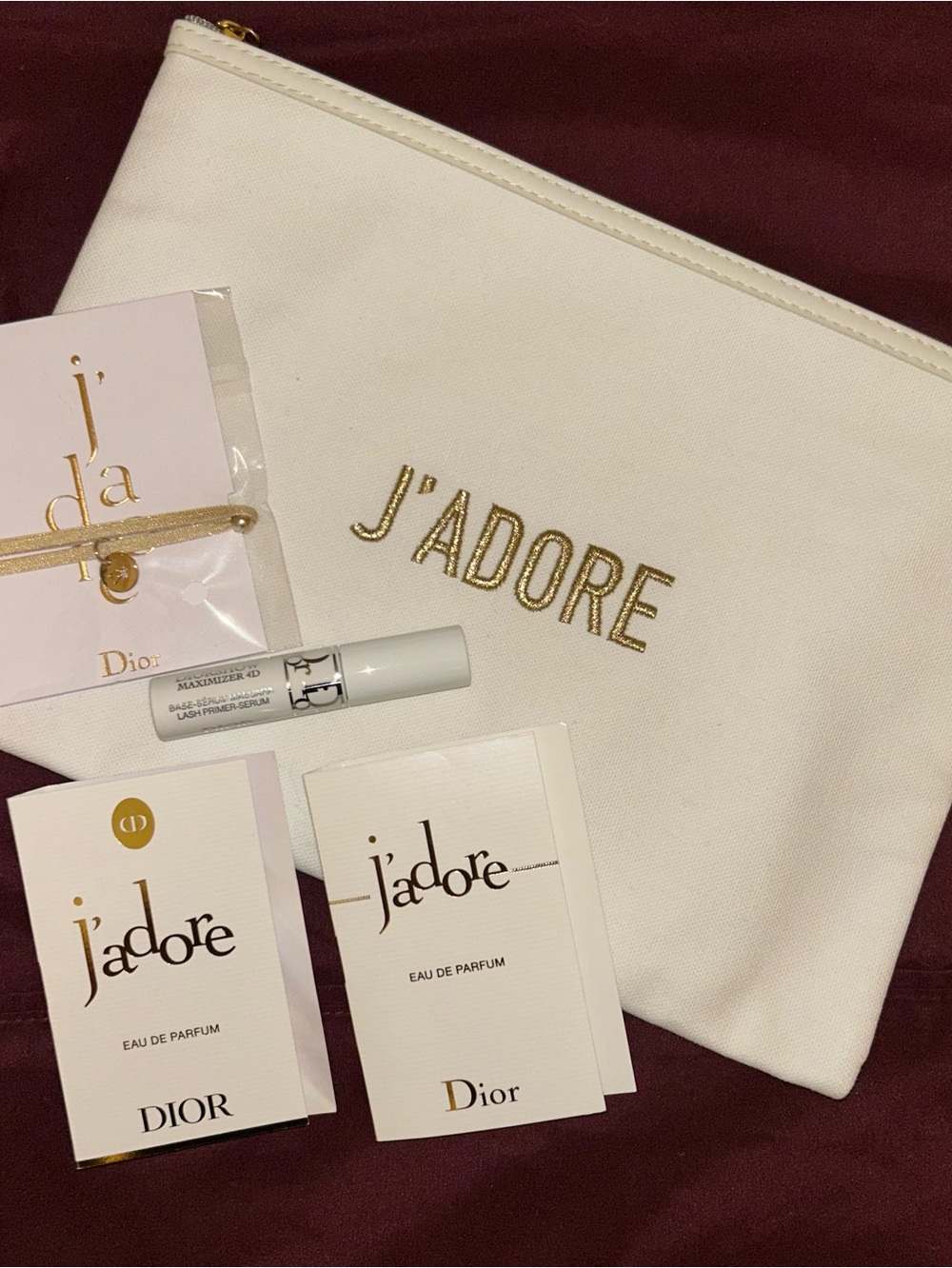Dior J’ADORE Beauty Cosmetic XL Pouch Set (5 Items) NEW
